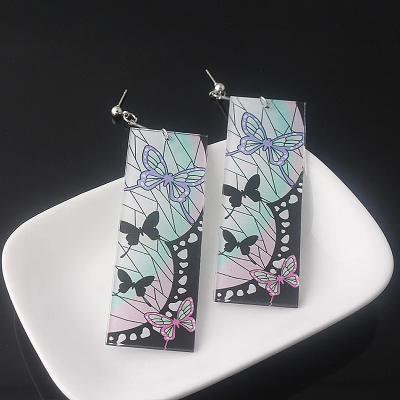 Женские акриловые серьги-подвески с блестками в ассортименте |