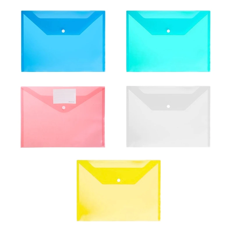 10 шт. прозрачные бумажники с кнопкой |