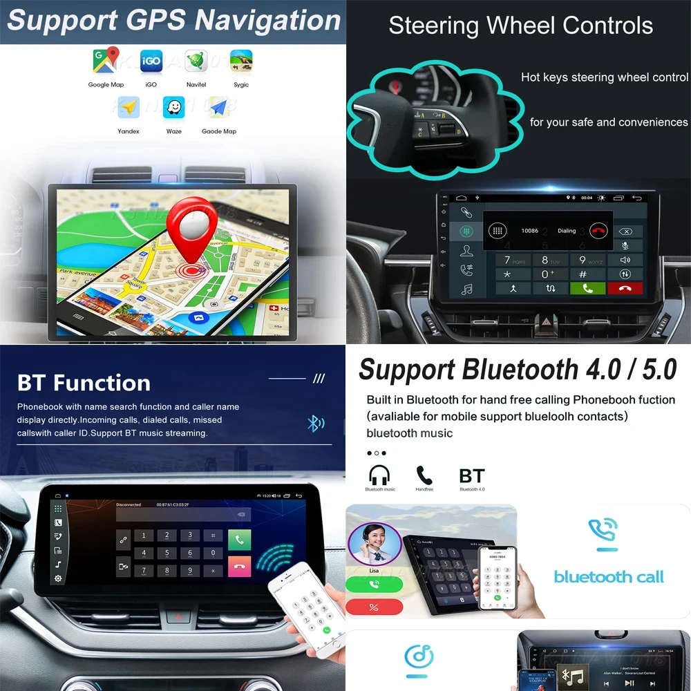 Фото Автомагнитола Carplay на Android 14 для GMC Yukon Chevrolet Tahoe Suburban 2007-2014, автомобильный мультимедийный плеер, аудио, FM, GPS-навигация №4