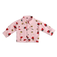 rinilucia 2022 new spring autumn fashion baby clothes girls cotton flower work coat causal jacket infant kids top outwear