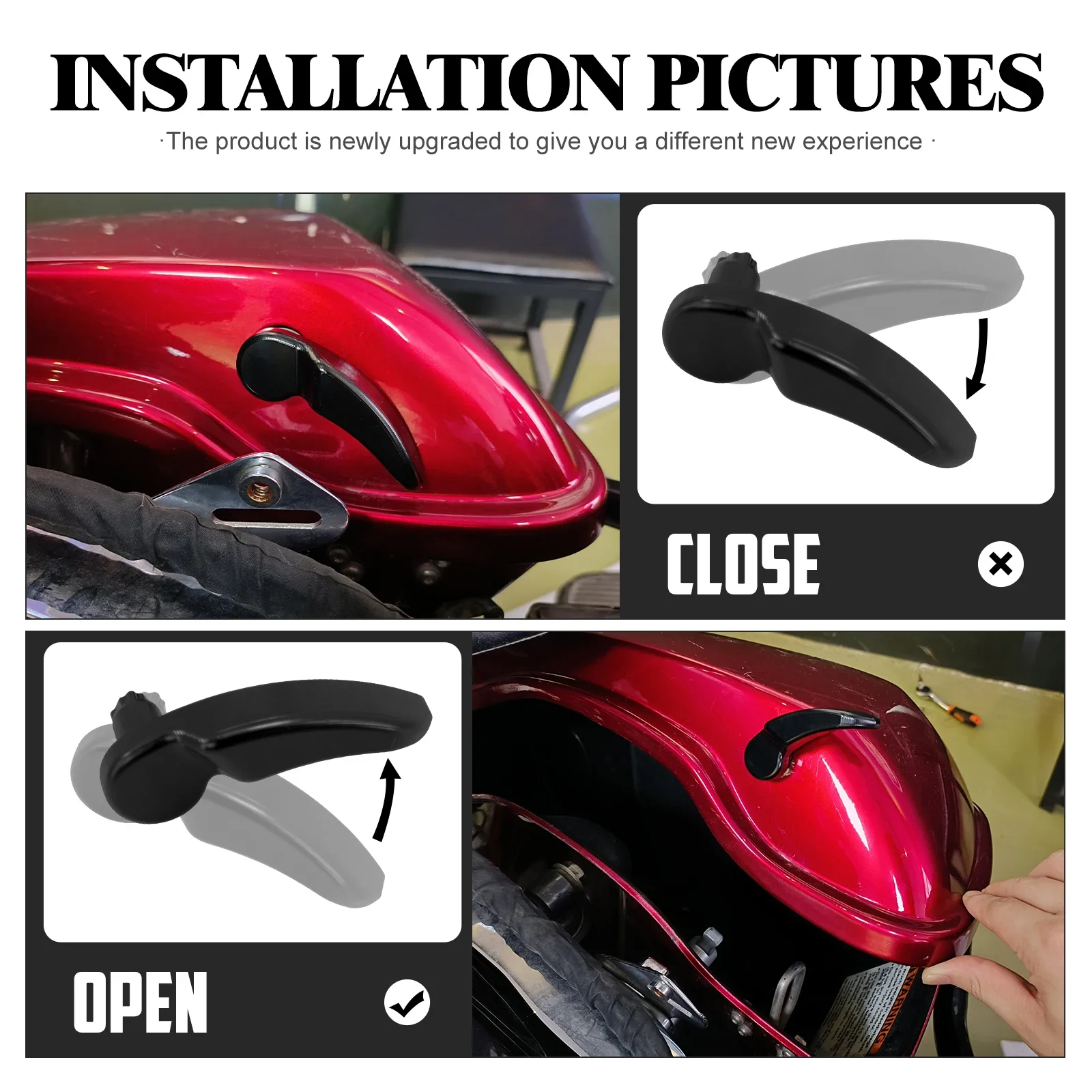 Комплект защелок седельной сумки мотоцикла для Harley Touring Electra Street Glide Road King FLHR FLHT FLHX