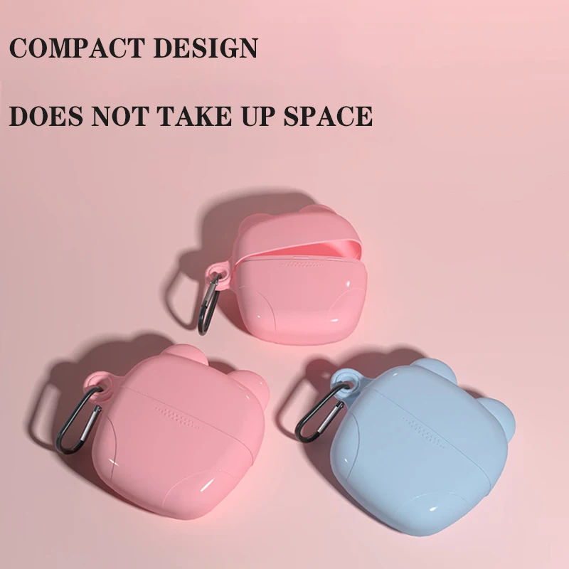 

Bear Plastic Box Travel Mask Storage Boxes Convenient Container Outdoor Sanitary Napkin Storage Box Jewelry Cosmetic Organizers