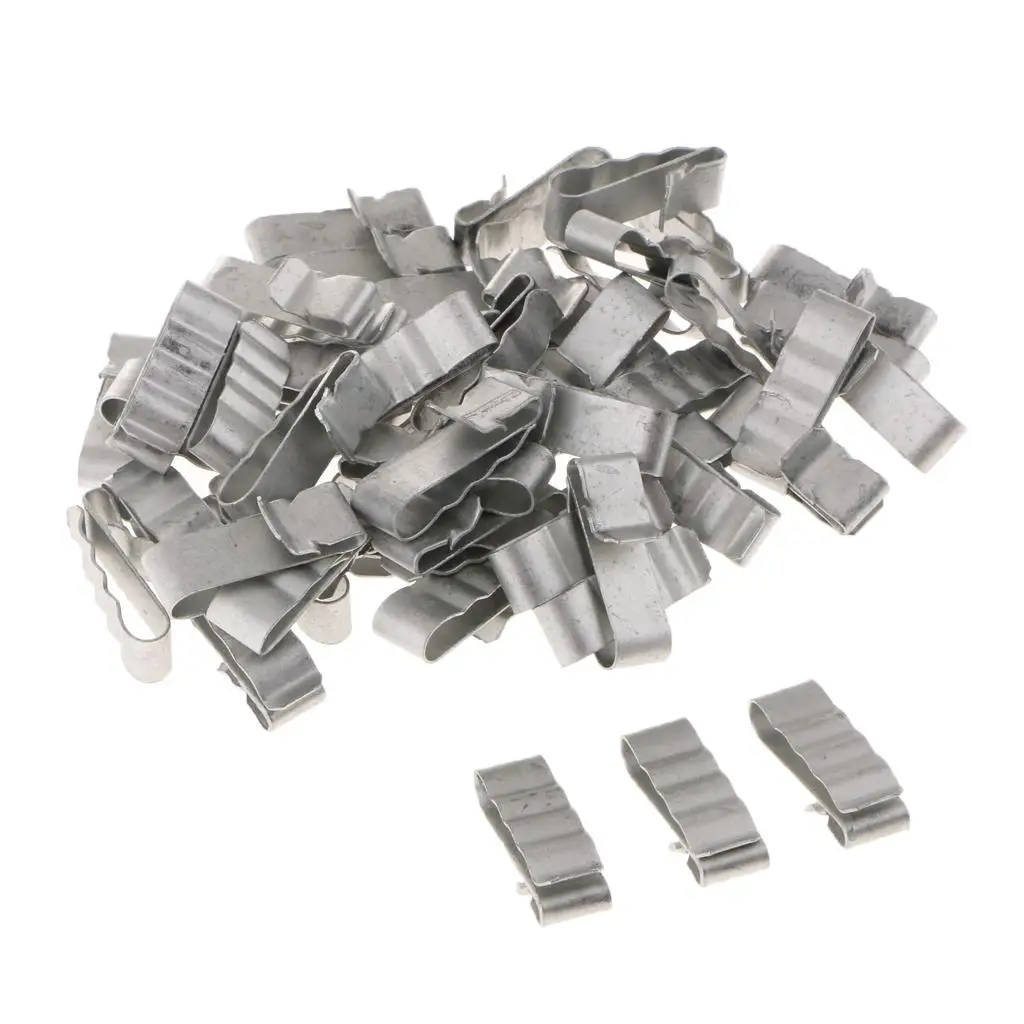 

50 Pieces Solar PV Cable Clip Springsteel Wire Fasten Management
