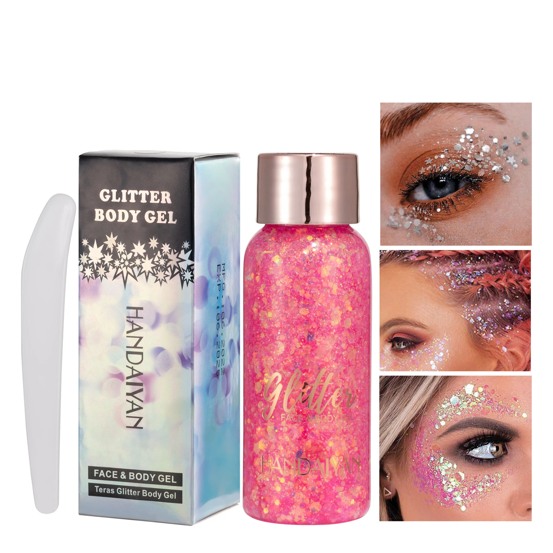 

Shimmering Piece Eyeshadow Glitter Gel Merman Scale Face Body Milk Show Stage Nightclub Makeup Eye Cosmeticos