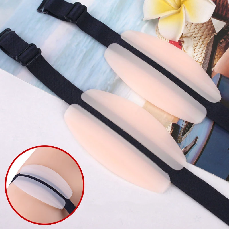 

Underwear Silicone Shoulder Pads Anti-Slip Bra Strap Decompression DIY Apparel Accessories Fixed chest strap Sholder Pads