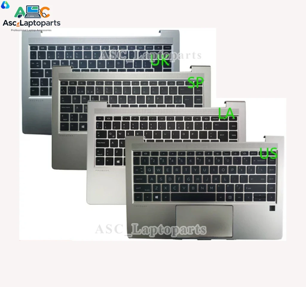 Фото Новая клавиатура и подставка для рук с подсветкой, тачпад для HP ProBook 440 G8 G9, 445 G8 G9 (бельгийская, бразильская, французская, латинская, испанская, русская, британская, американская раскладки) №1