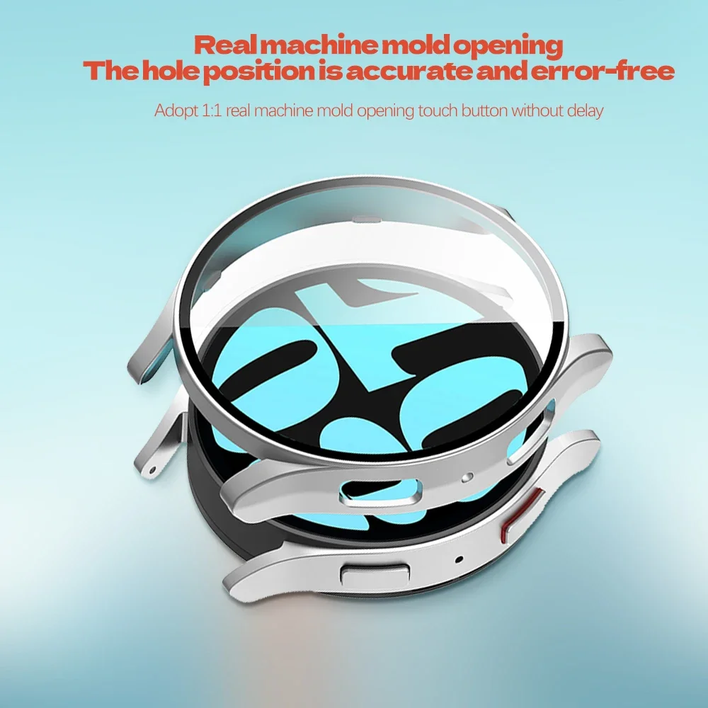 Чехол из поликарбоната для Samsung Galxy Watch 6 40 мм 44 Защитная крышка с экраном Galaxy 5 4