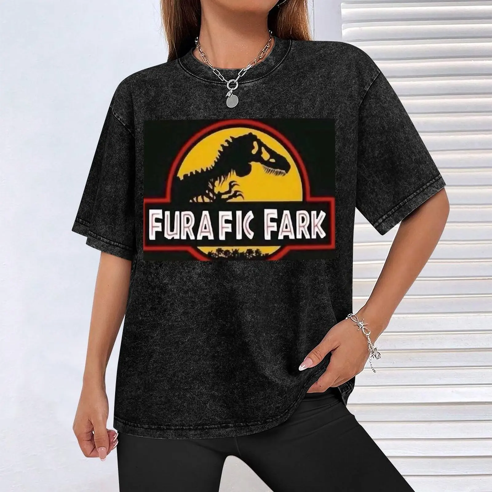 Фото Футболка Furafic Fark Essential, минималистичная однотонная футболка с круглым вырезом №4