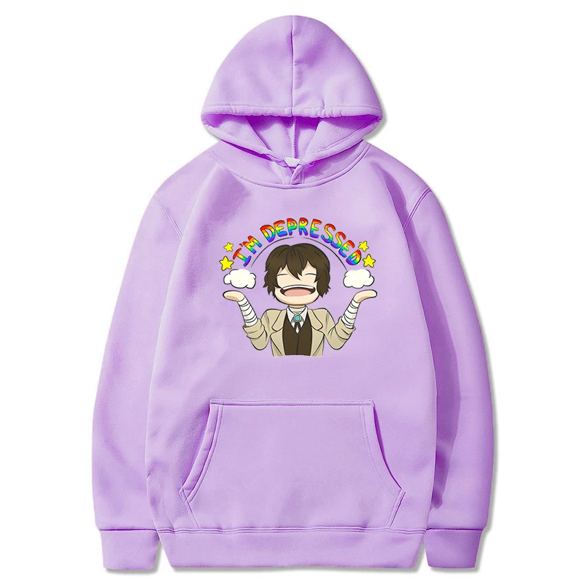 Толстовка с забавным аниме бродячие псы дадзай | Женская одежда