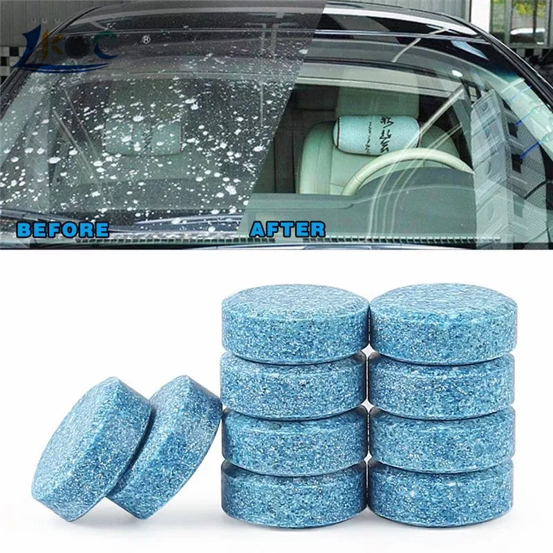 

40pcs Auto Solid Cleaner Car Windshield Wiper Glass Washer Compact Effervescent Tablets Window Repair Remove glass stains