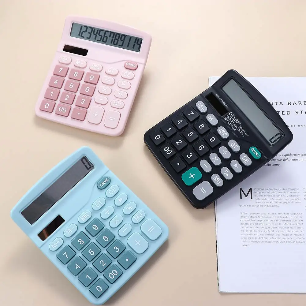 

Solar Student Stationery Electronic Calculator Engineering Scientific Calculator Desktop Calculator Digit Calculator