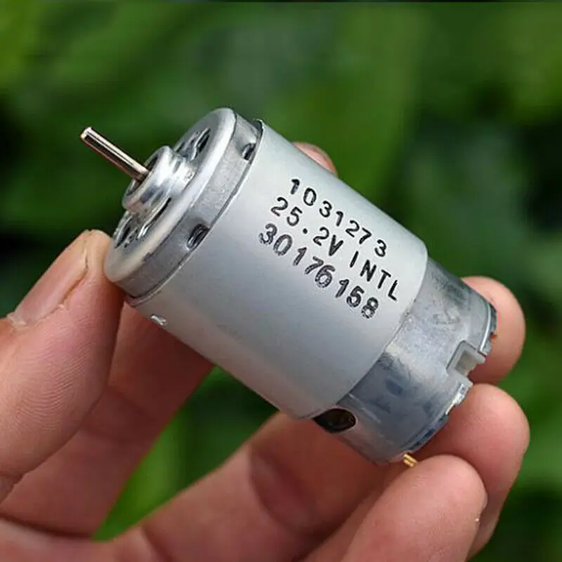

JOHNSON RS-395 Mini DC Motor Engine DC 24V 25.2V 11000RPM High Speed Large Torque Mini 28mm Electric Motor Strong Magnetic Toy