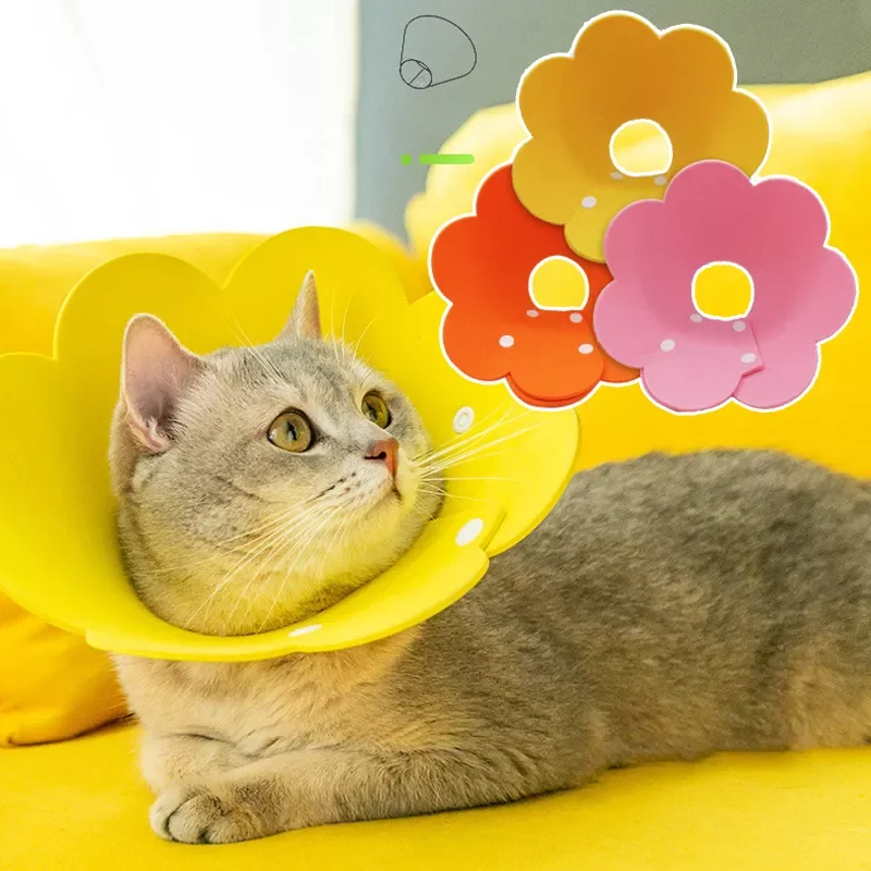 

Pet Elizabeth Collar Neck Cone Recovery Felt Protective Collar Anti-bite Cats Dogs Medical Wound Healing Accessory