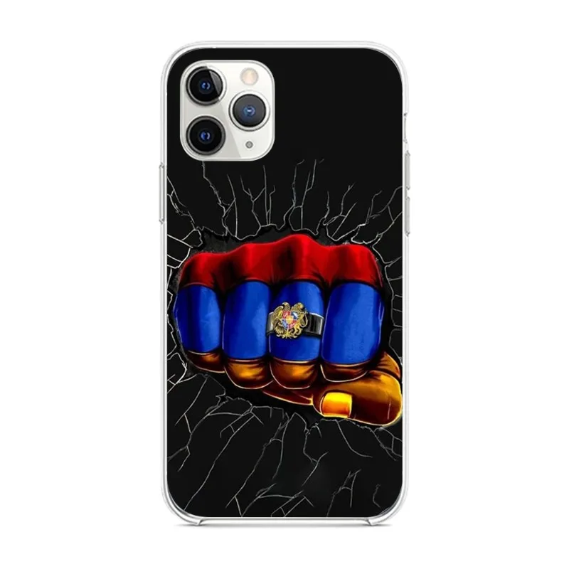 Фото Чехол для телефона с флагом армянии для IPhone 14 13 12 11 XS X 8 7 6 Plus Mini Pro Max SE 2022, мягкий прозрачный чехол для телефона №3