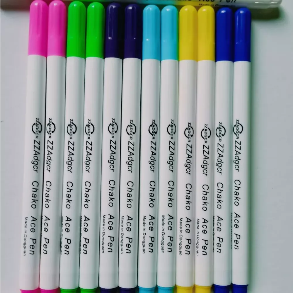 

2pc/lot Blue Water Soluble Fabric Marking Pen Sewing Machine Accessories Patchwork Ruler Quilting Tools Diamond Painting Pen