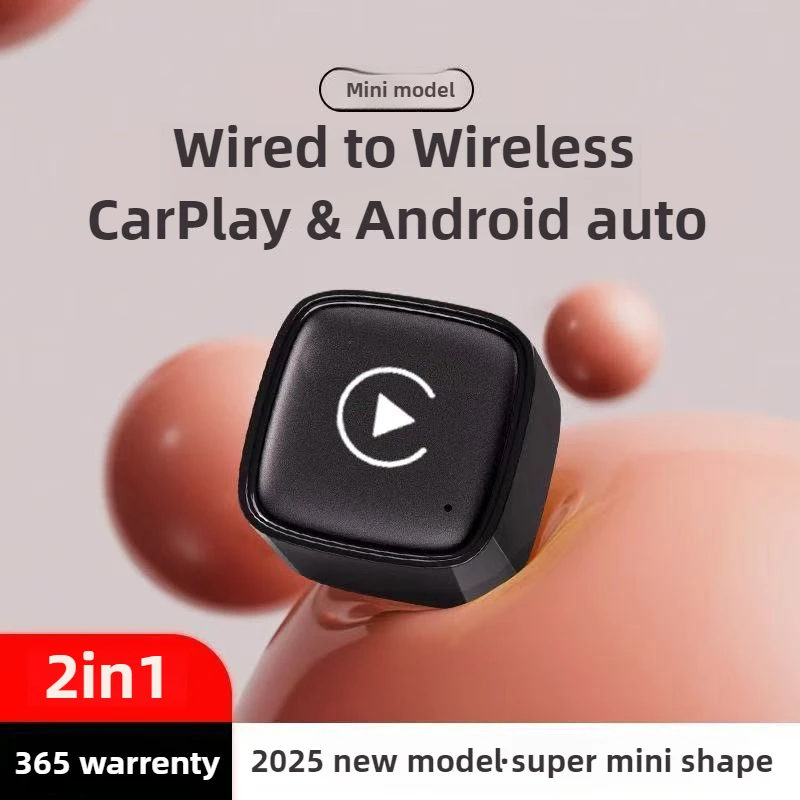 

2025 Мини-беспроводной адаптер Apple CarPlay Портативный Smart Mini Box Plug and Play BT WiFi для автомобильного радио с проводом OEM CarPlay