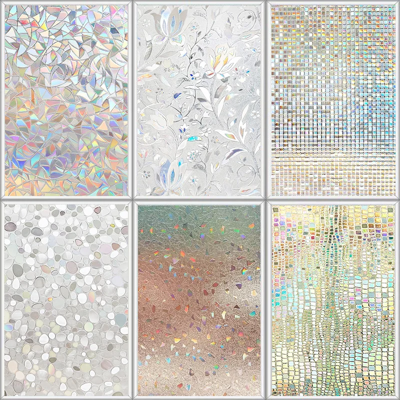 Наклейка на окна для конфиденциальности радужные наклейки на окна 3D ...