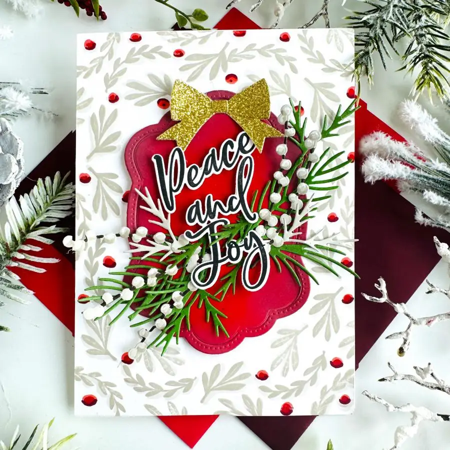 Новинка 2024 Рождественская радость ангельские предложения штампы праздничные