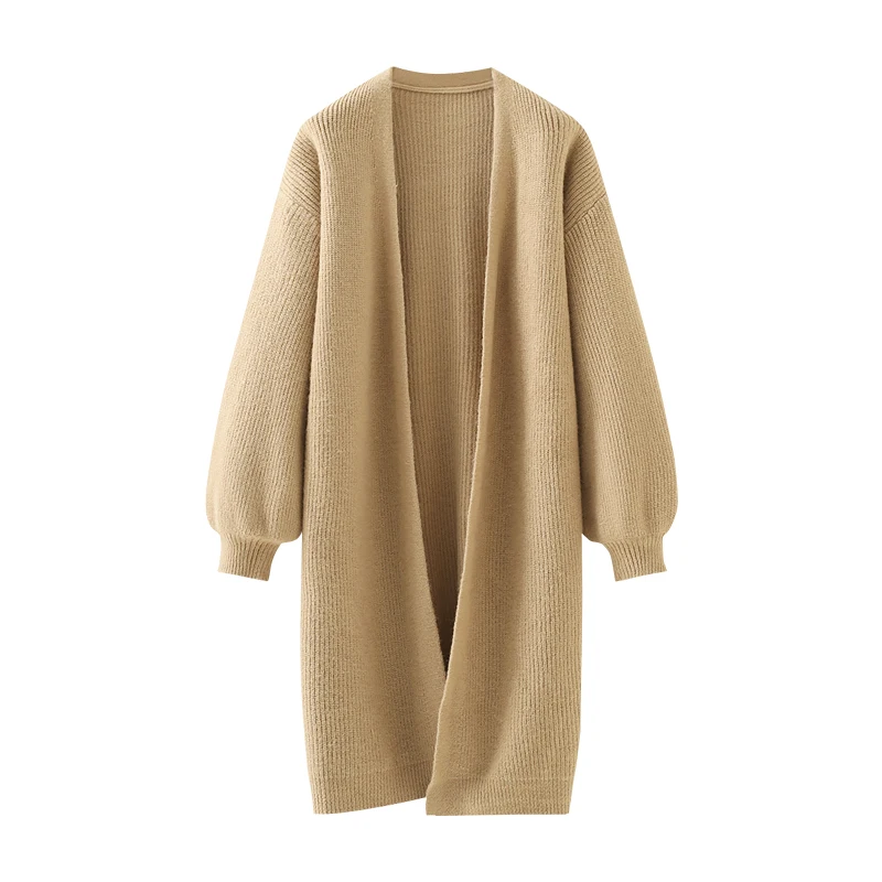 La Chabell 2023 осенне-зимний утолщенный мягкий клейкий вязаный кардиган High Sense Idle Sle