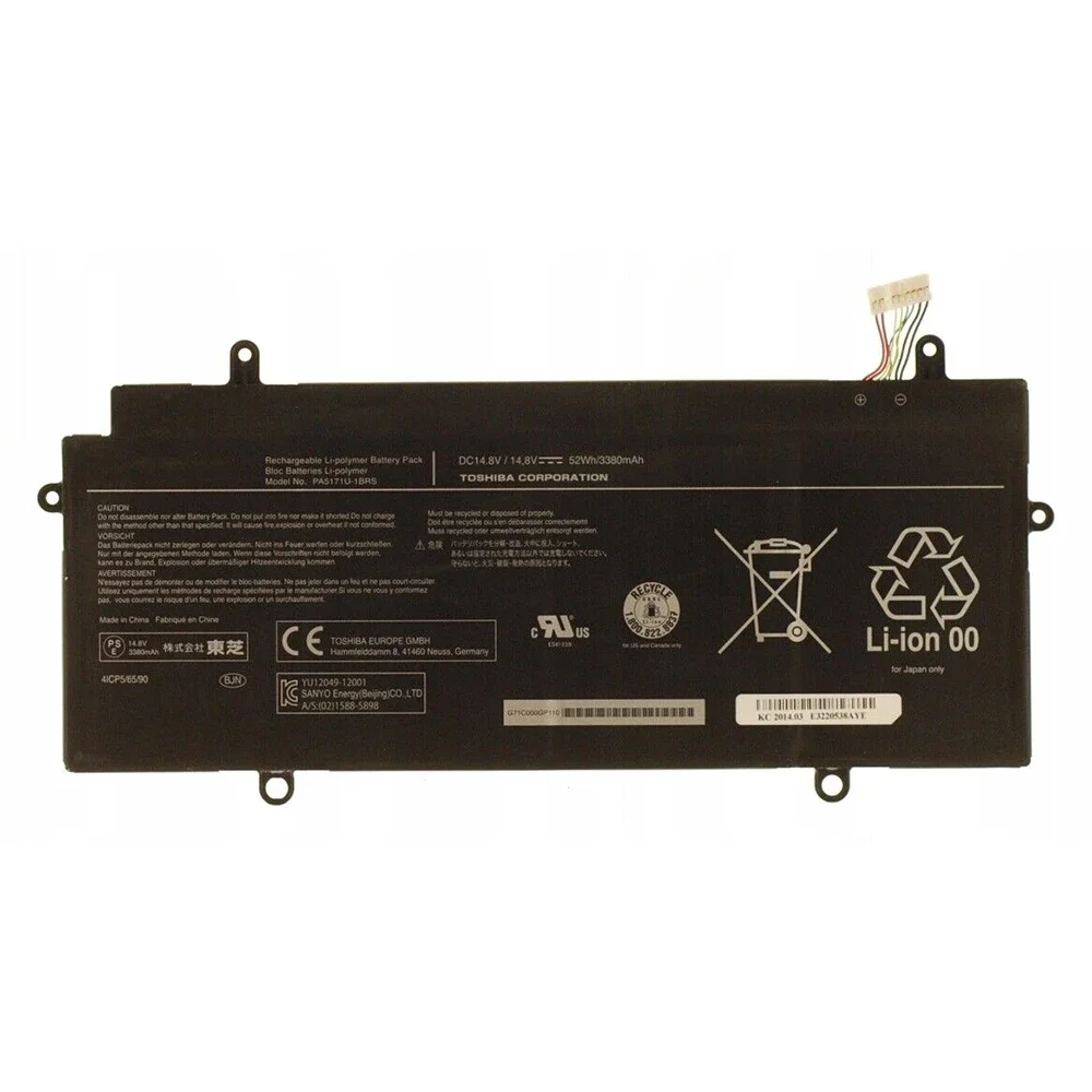 Новый оригинальный аккумулятор для ноутбука PA5171U-1BRS 14 8 В 52 Втч Toshiba CB30 CB30A CB30-A3120