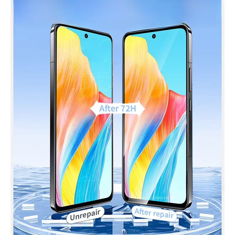 Фото Гибкая Гидрогелевая пленка с полным покрытием для OPPO A78 A38 A58 A18 A98 A60 A59 A79 A77 A57 4G, защитная пленка для экрана, 2-4 шт. №2