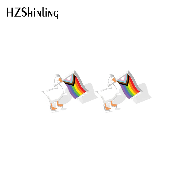 2023 мультяшный флаг с гусиной гордостью акриловая искусственная эпоксидная смола