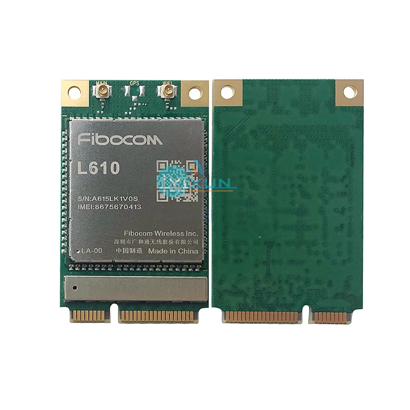 

Fibocom L610 L610-LA LTE Cat1 mini pcie module Latin America LTE-FDD band B1/B2/B3/B4/B5/B7/B8/B28/B66 GSM 850/900/1800/1900MHz