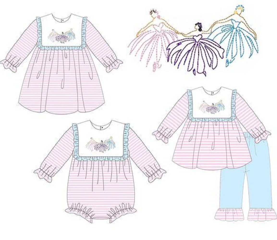 Детская бутиковая одежда оптовая продажа комплект для малышей розовый клетчатый