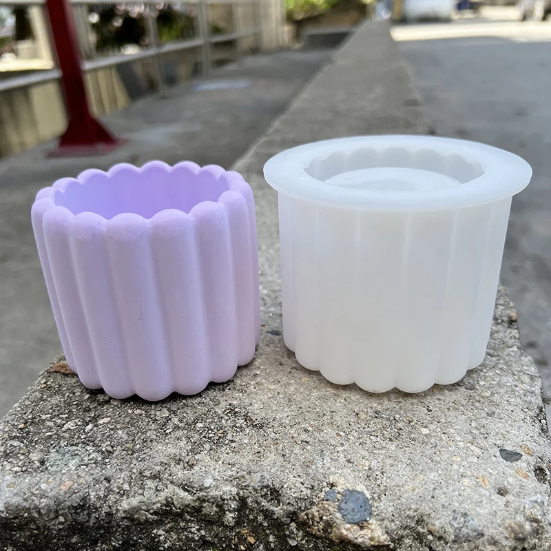 Овальный Цементный Цветочный Горшок Силиконовая Форма Круглая Для Выпечки