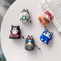 anime naruto silicone cases for apple airpods 12 pro protective bluetooth earphone cover for apple air pods charging box bags