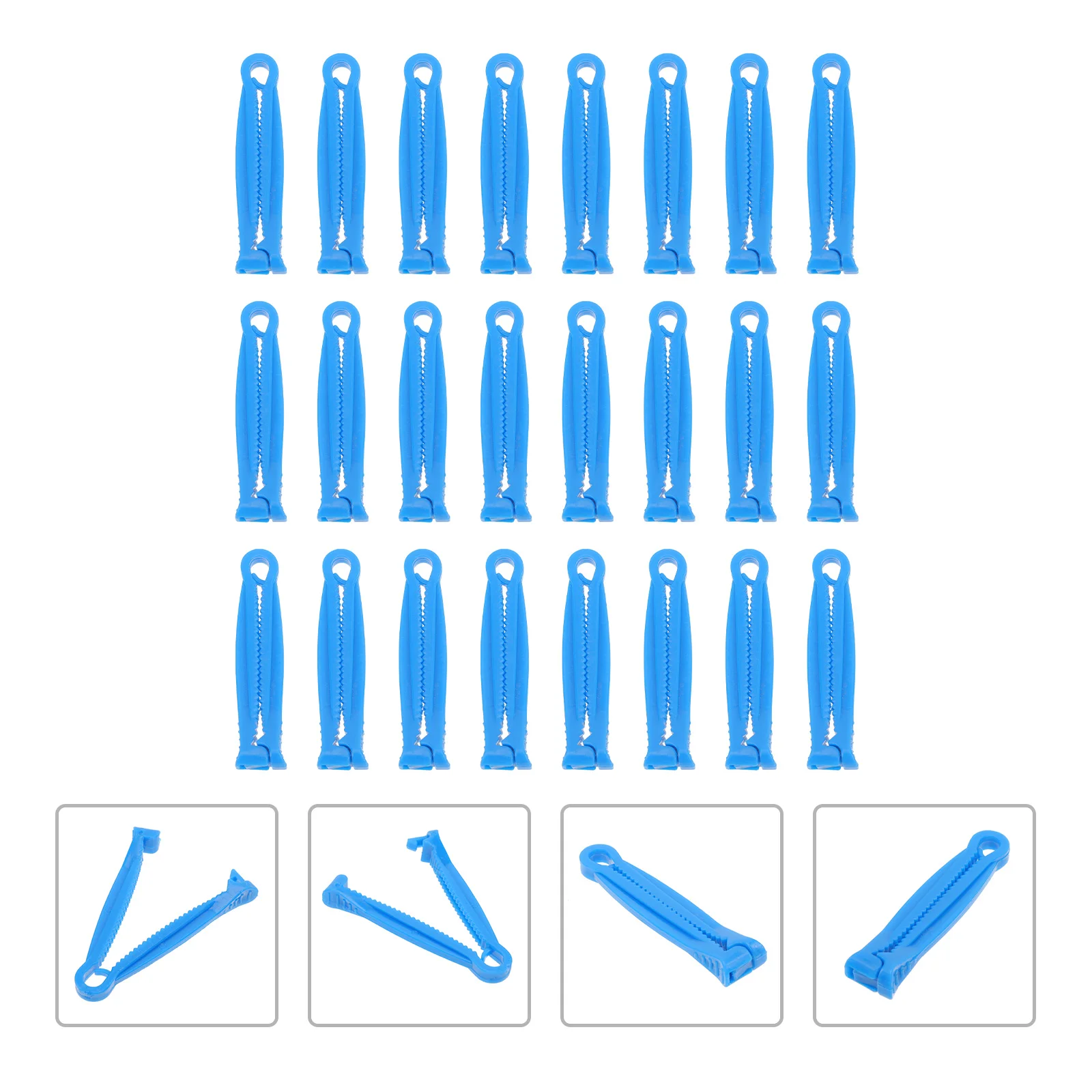 

100pcs Plastic Umbilical Cord Clamps Livestock Tools for Veterinary Farm