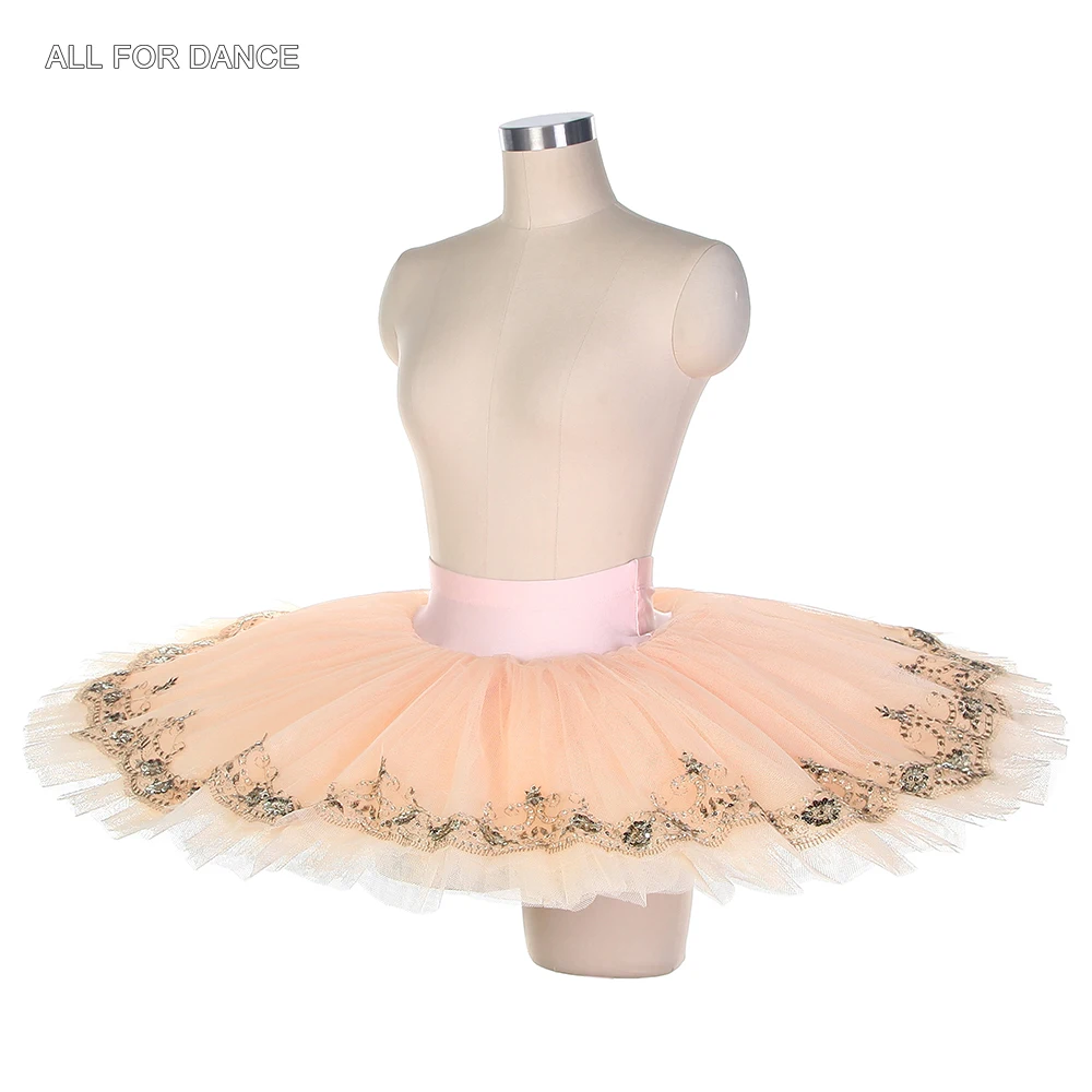 BLL001 Бледно-розовые профессиональные юбки-пачки для балета и танцев