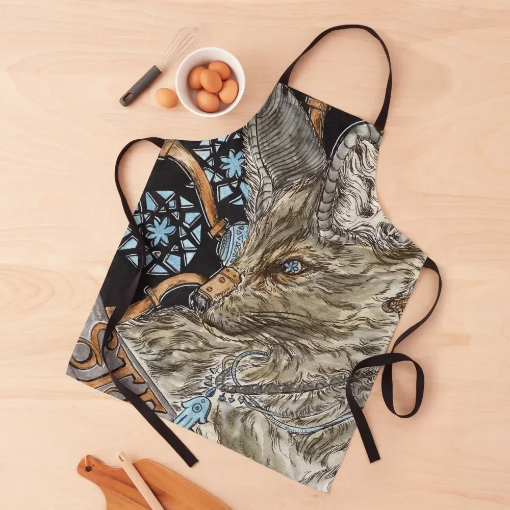 Фартук в стиле стимпанк Фенек Фокс (Звезда Таро) Версия 2 мужской кухонный халат