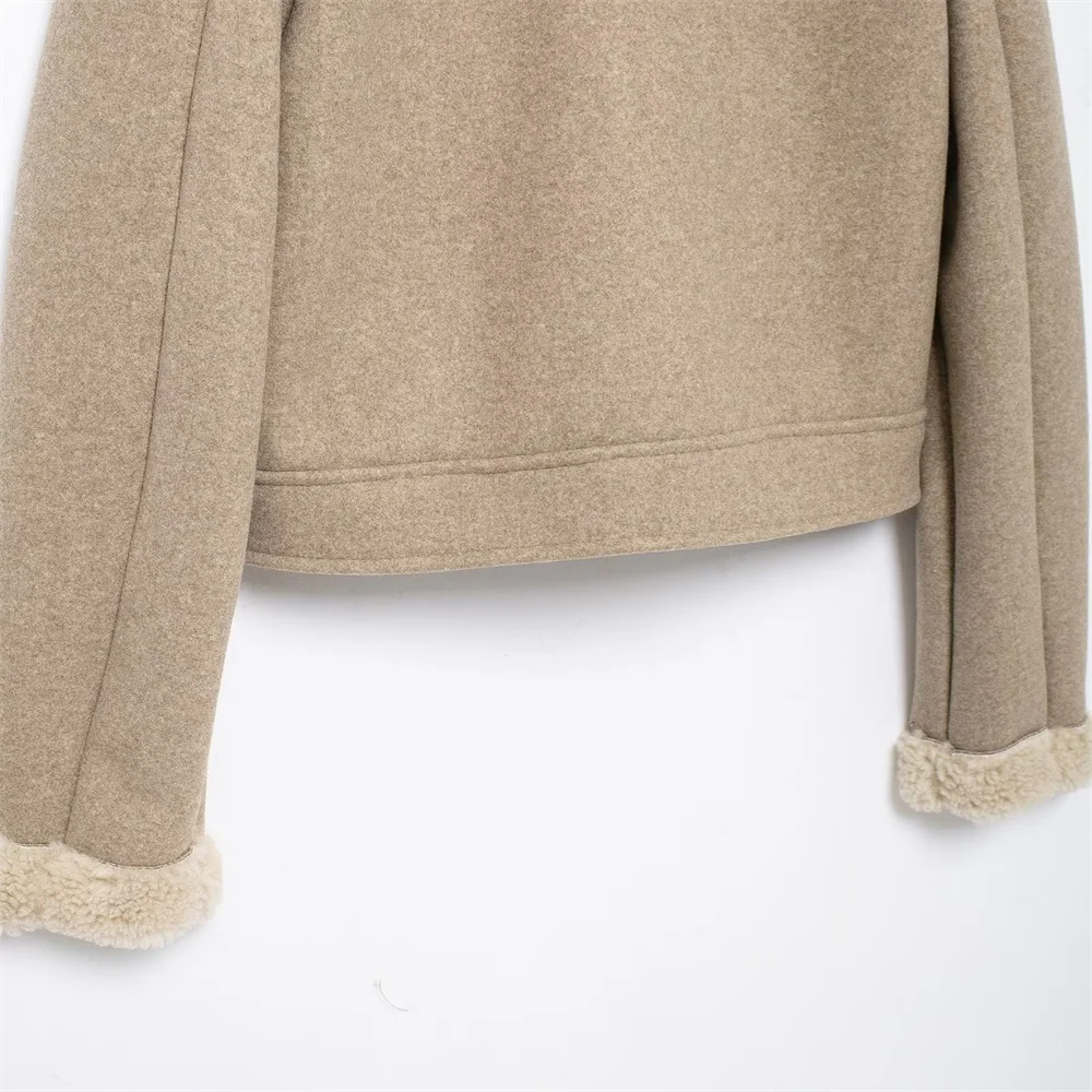 Новая осенне-зимняя модная повседневная женская одежда с лацканами шерстяная