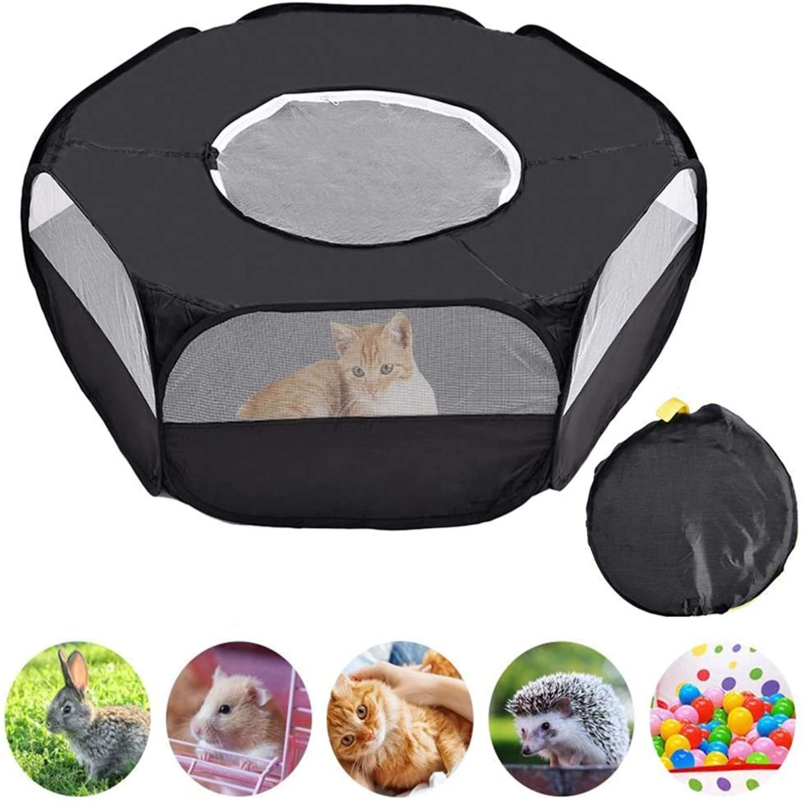 

Portable Pet Cat Dog Cage Tent Playpen Folding Fence for Hamster Hedgehog Small Animals Breathable Puppy Cat Rabbit Guinea Pig