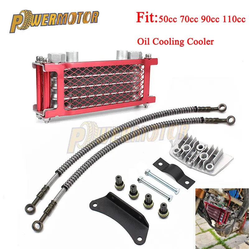

Motorcycle Oil Cooling Cooler Radiator for 50/70/90cc 110cc 125cc 140cc Dirt Pit Monkey Bike ATV Horizontal Engine Chinese Made