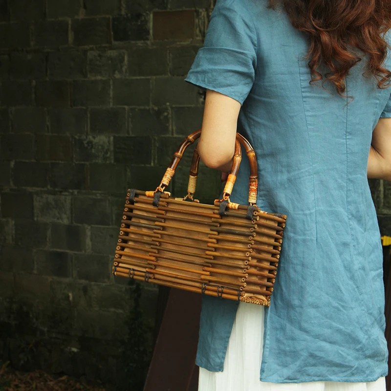 

Женская плетеная Сумка-тоут в ретро-стиле