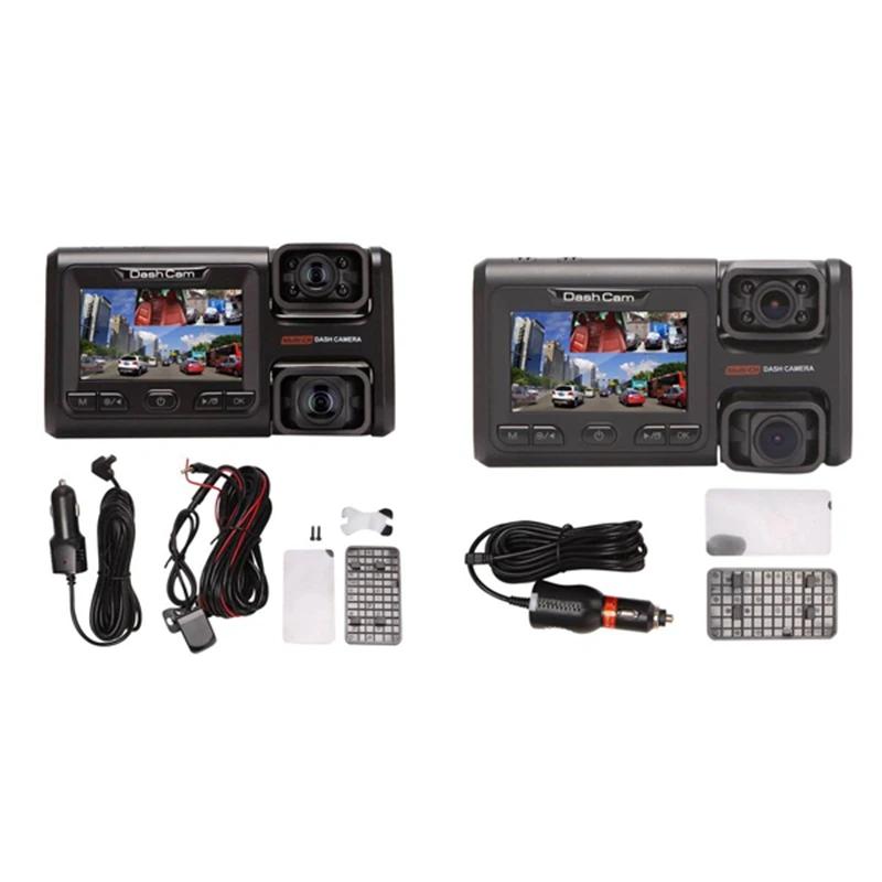 

2K + 1080P + 1080P Car DVR Wifi Logger Night Vision Dual Lens Dash Cam Car Camcorder