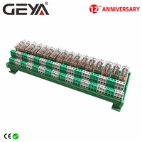 geya 2ng2r 16 channel omron relay module plc 2no 2nc 12vdc 24vdc dpdt relay replaceable