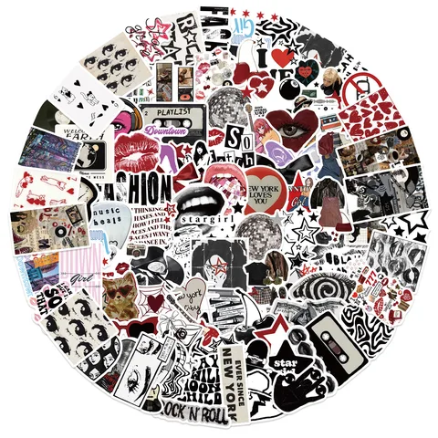 Ретро Downtown Y2K наклейки для детей