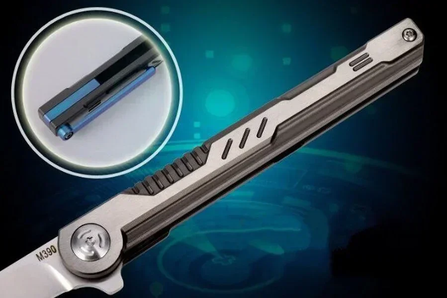 Карманный складной нож Mec Dragon Shadow M390 Blade TC4 ручка из титанового сплава тактический