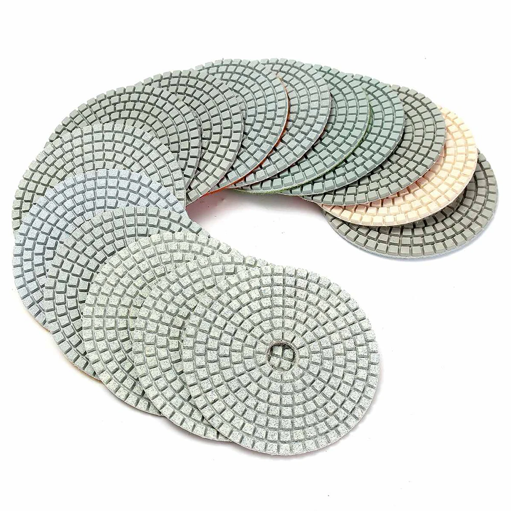 

High-quality Concrete Engineered Stone Polishing Pad Abrasive Tool Polishing Kit 100mm/4in 16pcs Diamond Durable