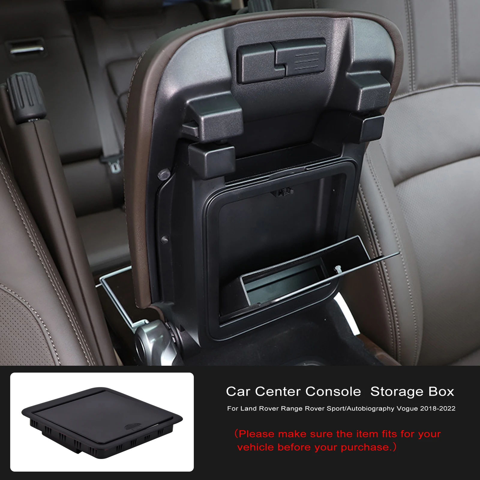 

Органайзер для центральной консоли автомобиля, скрытый ящик для хранения, подходит для Land Rover Range Rover Sport/Автобиография Vogue 2018-2022, автомобильные аксессуары