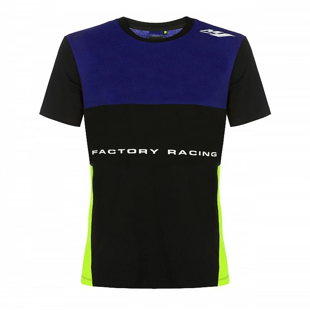 

For Yamaha M1 Motorcycle Factory Racing Team Motorbike Motocross Moto GP Riding Men Black Blue Driving T shirt Clothing