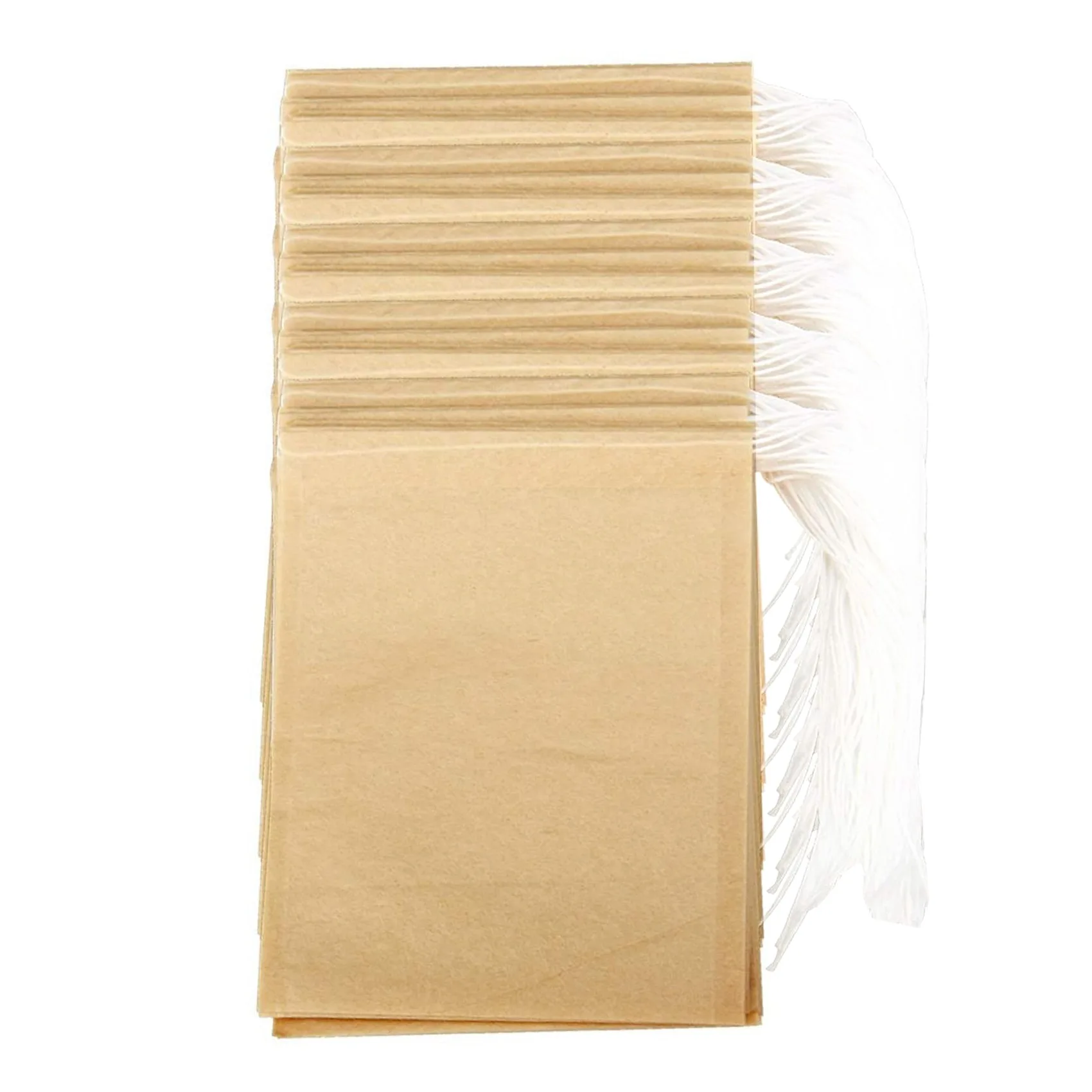 

300 шт. чайные пакетики с фильтрами, одноразовый Бумажный чайный пакетик со шнурком, безопасная и прочная отбеленная бумага для листового чая