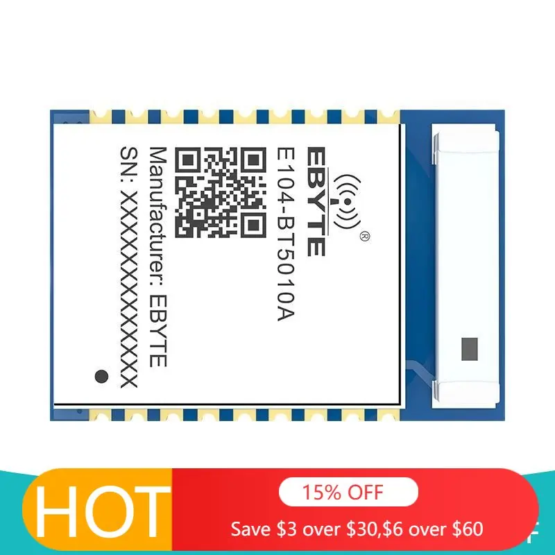 

10PCS 2.4GHz nRF52810 BLE5.0 Bluetooth Module IoT Transceiver UART E104-BT5010A IBeacon Ceramic Antenna Transmitter and Receiver