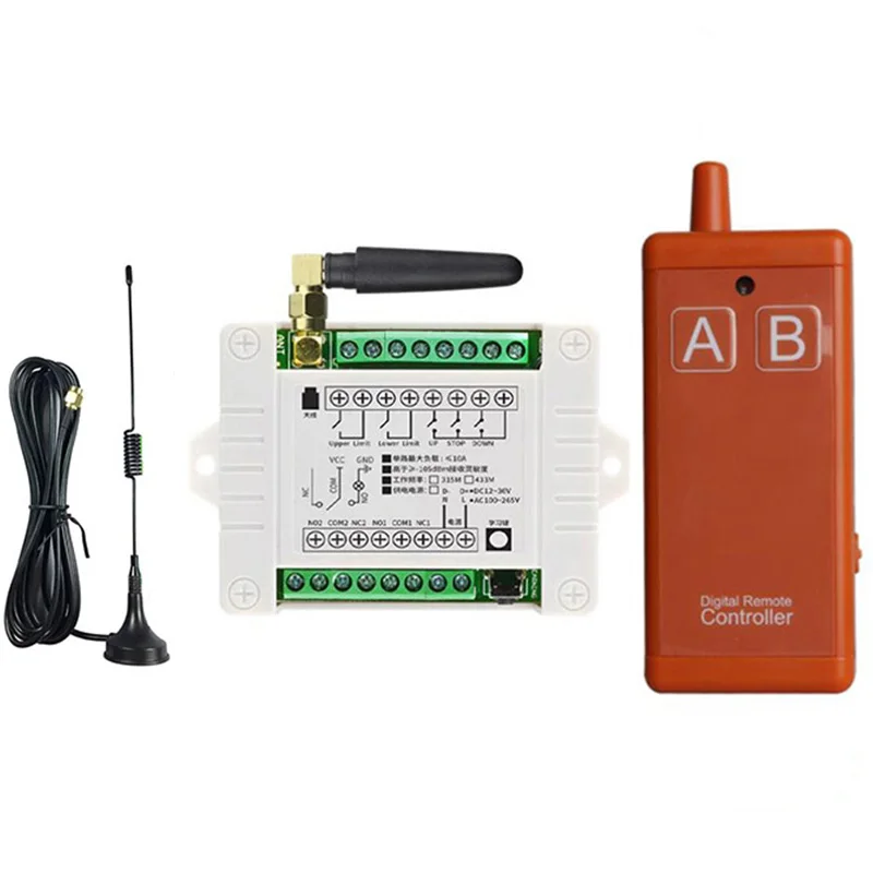 433 МГц DC 12 В 24 36 2CH радиочастотный пульт дистанционного управления беспроводной