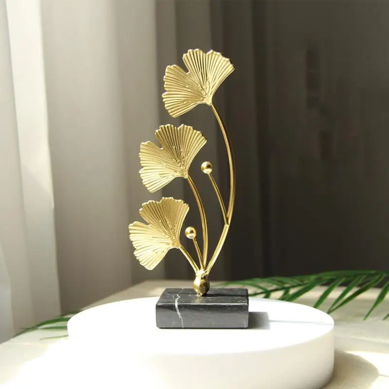 

Dining Table Decoration Table Ornaments Decorative Art Work Gold Gingko Marble Marble Ornaments 1pcs Crafts Luxury Table Decor