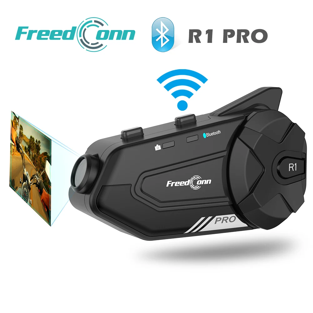 

Гарнитура для мотоциклов FreedConn R1 Pro 2K WIFI Bluetooth