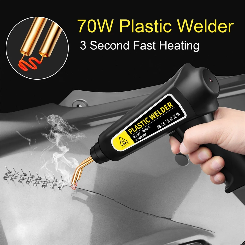 

2 In 1 Plastic Welding Machine Hot Stapler Plastic Welding Gun Soldering Iron Car Bumper Repair Welder Kit Quick Sturdy Repair